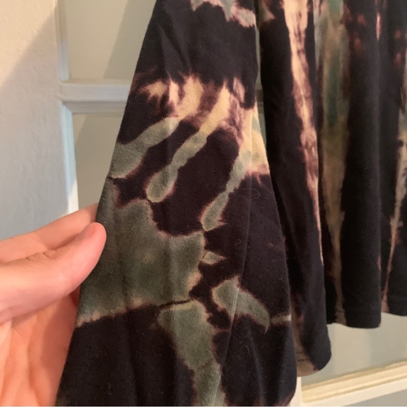Shibori tie dye American Apparel long sleeve cotton tee - fits medium - Picture 5 of 6